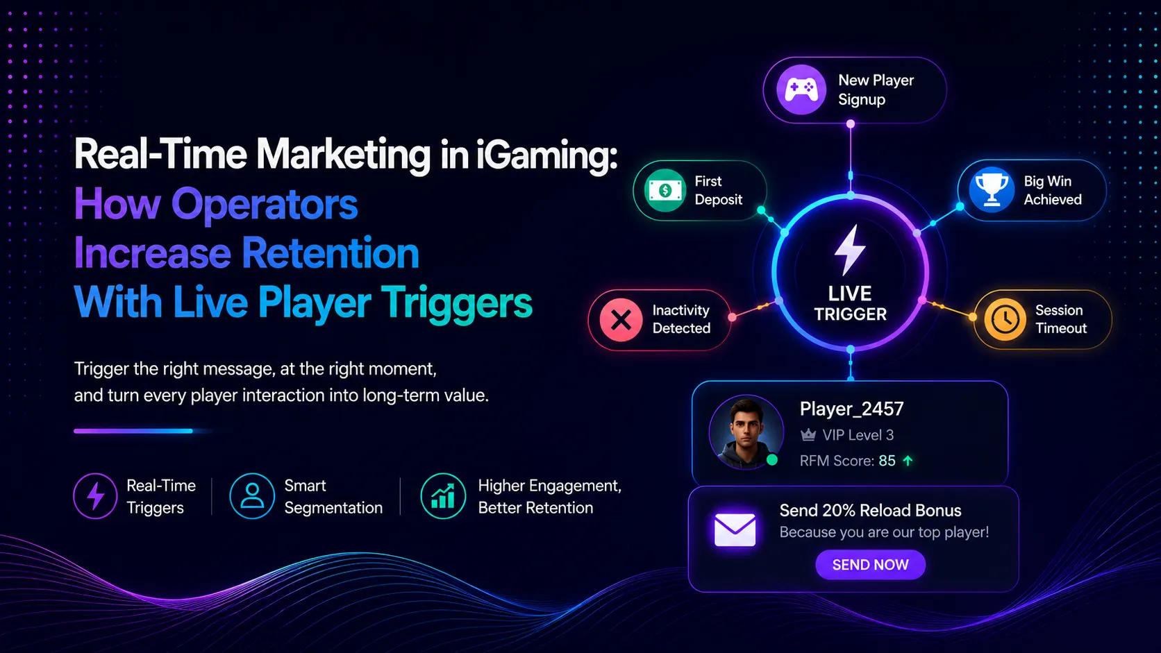 Real-time marketing in iGaming CRM